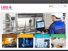 Tablet Screenshot of lotus-greentech.com